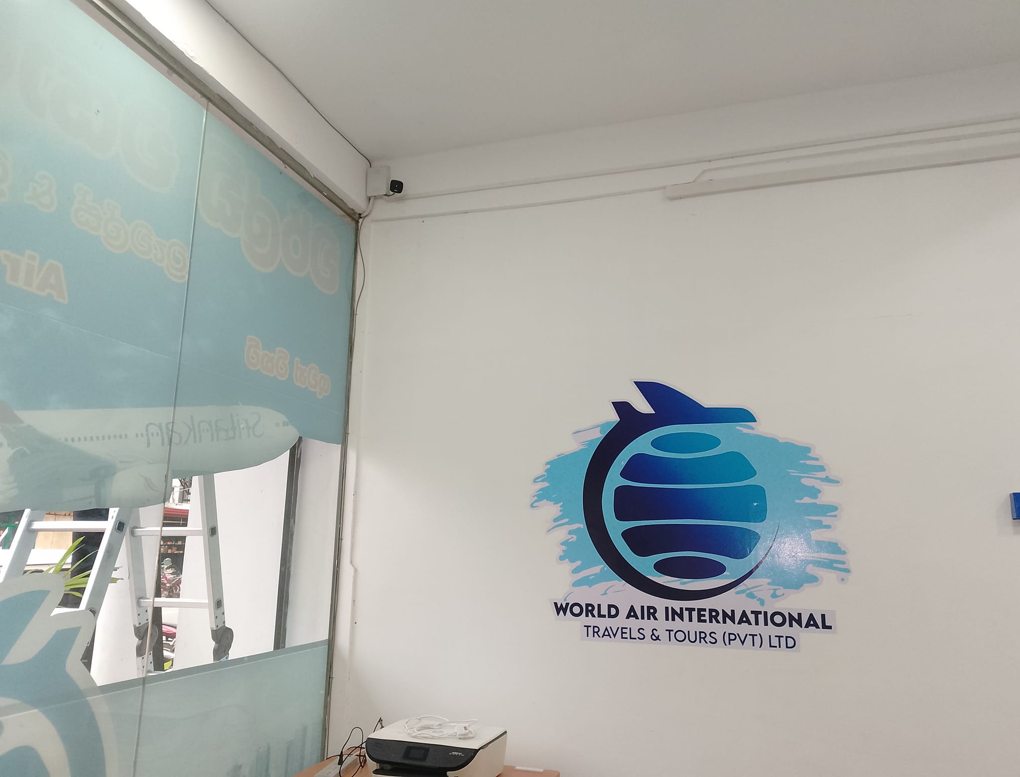 CCTV monitor display in shop