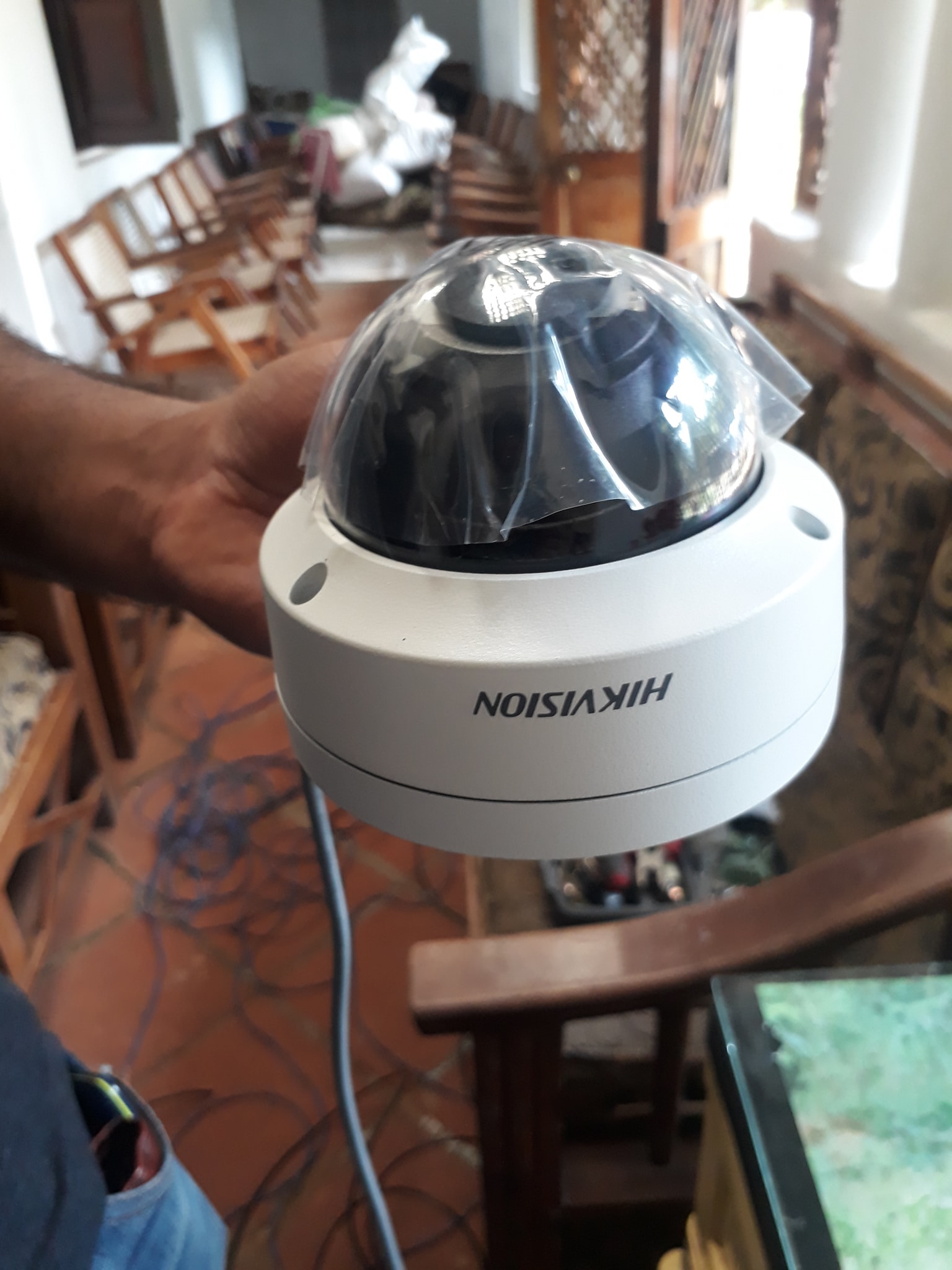 Installed camera in office interior